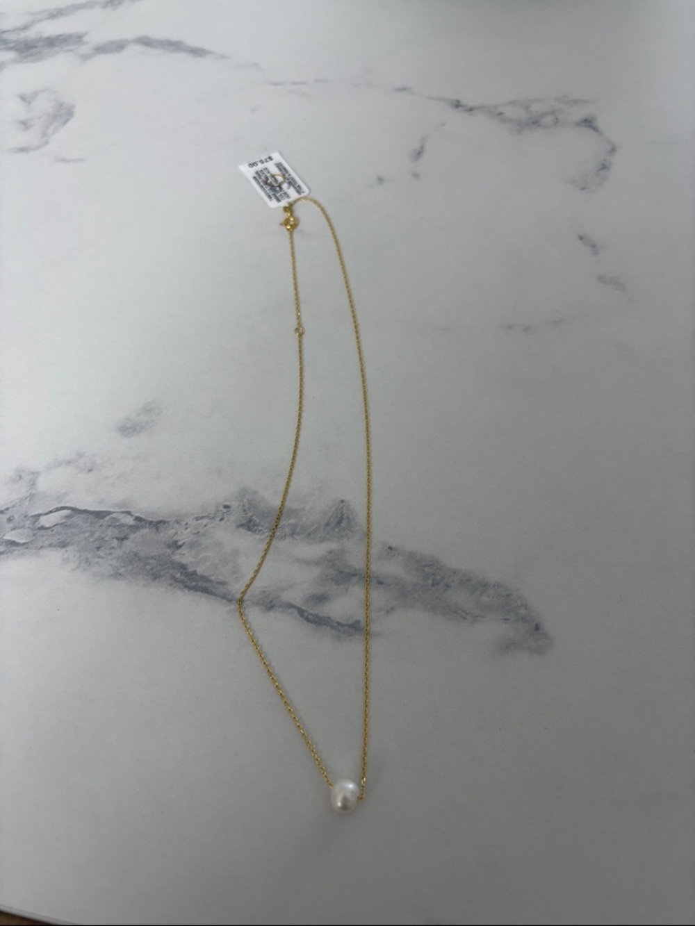 Belle de Mer Cultured Freshwater Pearl(7mm) Slide Pendant Necklace 16”+2”